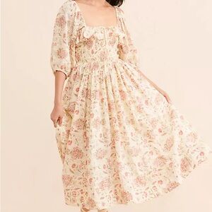 Free People oasis printed midi dress